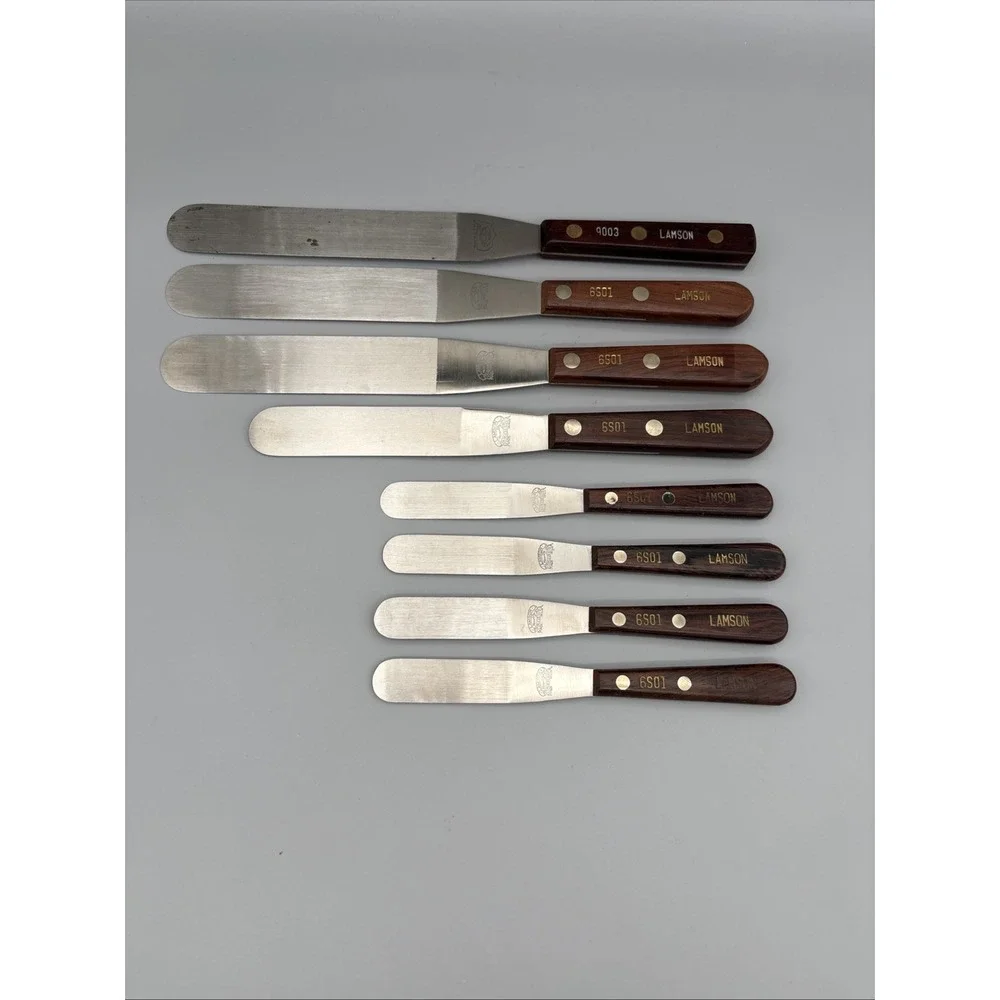 VTG‎ SS Lamson LOT of 8 Frosting Spatula 6S01 9003 USA Mult sizes 7.5 - 12